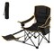 Goplus 1/2 PCS Folding Camping Chair with Footrest Adjustable Backrest Padded Cushion